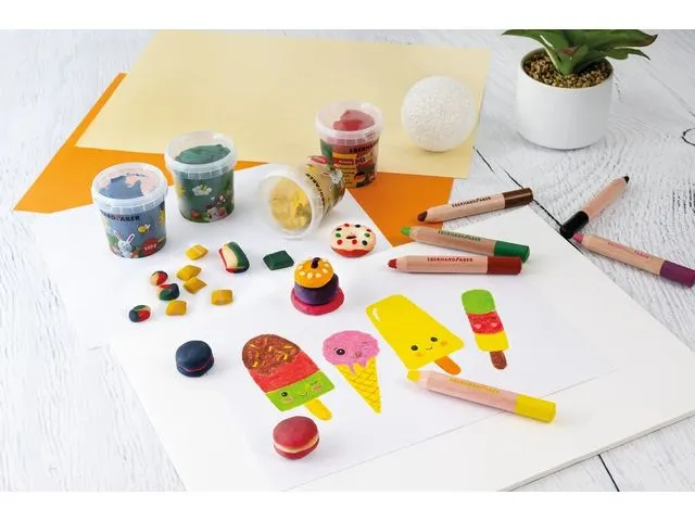 Crayon de couleur Eberhard Faber 3en1 6pcs. noyau extra épais de 10 m