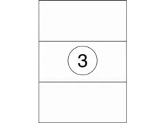 Etiketten universele labels A4 permanent 210x99mm Wit 300 stuks