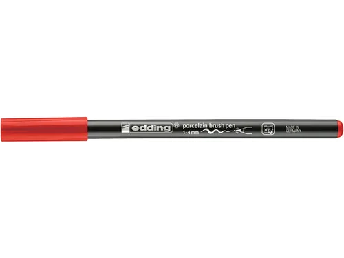 Brushpen edding 4200 porselein rood