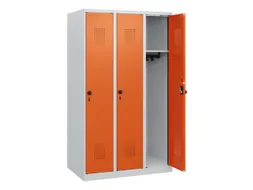 schoollocker,HxBxD 1530x900x500mm,3vak,vak B 300mm,draaigrendel