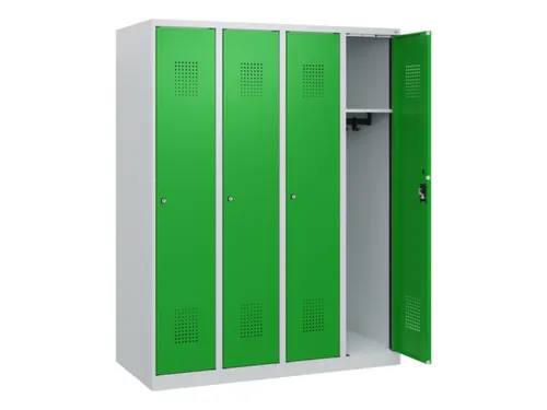 schoollocker,HxBxD 1530x1200x500mm,4vak,vak B 300mm,cil.-slot