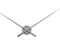 Wandklok NeXtime dia. 70cm zilver 'Hands'