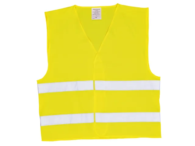 Veiligheidsvest Leina met opdruk "BHV " geel