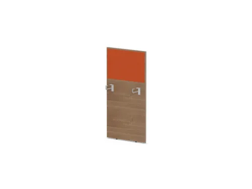 baliepaneel,v. bureau,aanbouw links,B 600mm,NT-cherry,BN3012-oranje