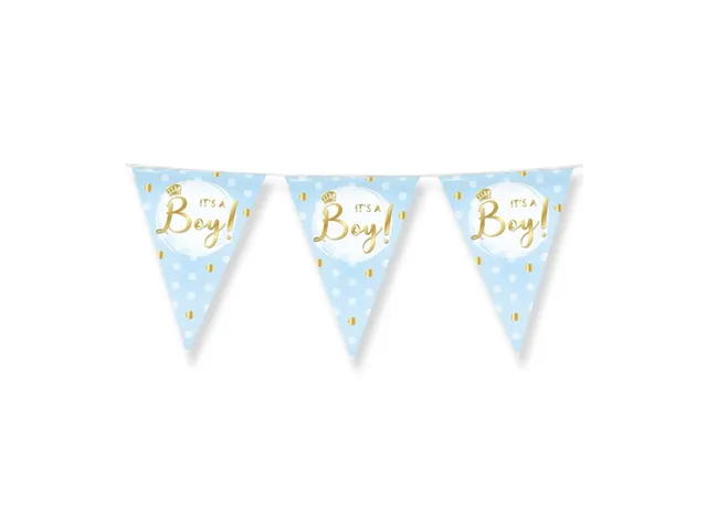 Party Flags foil It's a boy!