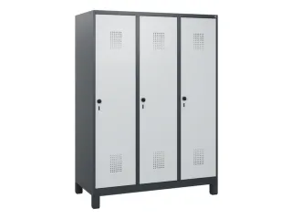 schoollocker,HxBxD 1630x1200x500mm,3vak,vak B 400mm,draaigrendel - 2