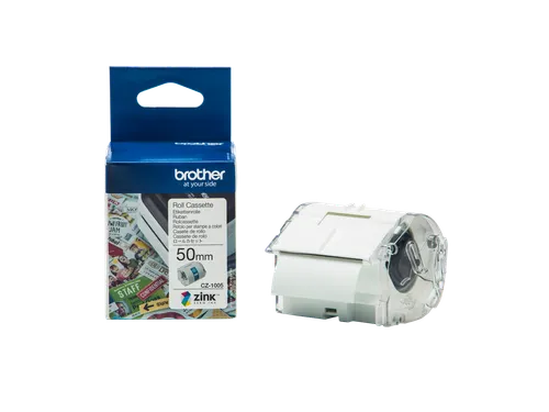 Labeletiket Brother CZ-1005 50mmX5m kleur opdruk