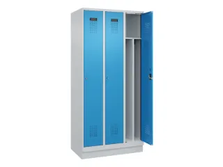 locker voor scheiding van kleding,HxBxD 1950x900x500mm,3vak - 1