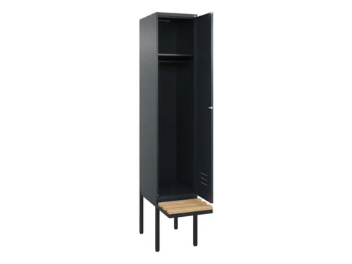locker met bank,HxBxD 2120x400x815mm,1vak,vak B 400mm,cil.-slot