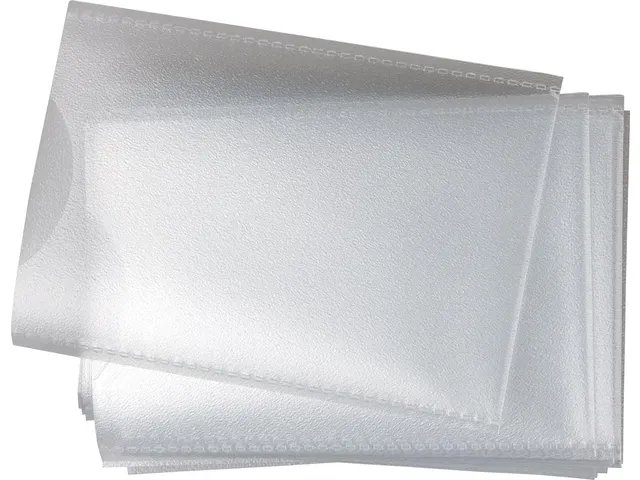 U-mapje ft creditcard gekorrelde PP 0.12mm, pak van 100 stuks