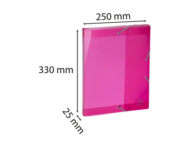 Klasseerdoos IDERAMA PP rug 25mm roze