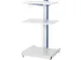 poste informatique,HxlxP 1140x650x650mm,3 tabl.,niveaux gris clair