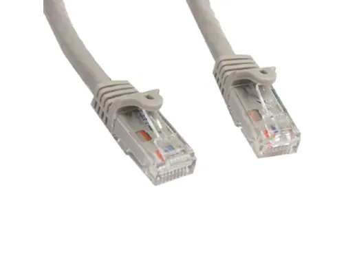 22.86 cm grijs snagless Cat6 UTP patchkabel