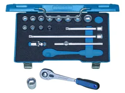 30 HMU-10 Dopsleutelset 3/8 inch 22-delig zeskant 6-22mm