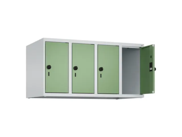 opzetkast,v. locker,4vak.,vak B 250mm,HxBxD 500x1000x500mm,vleugeldeur