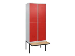 Dubbeldekse dekenkist,HxBxD 2120x800x815mm,2x2vak.,vak B 400mm - 1