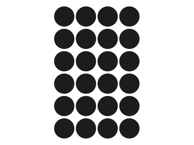 Etiquette Avery Zweckform 3003 Rond 18mm Noir 96 pcs