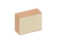 hangmappenkast 770x1000x430mm 2hangmappenframes Beuken+ Esdoorn