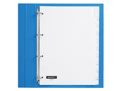 Tabbladen Quantore A4 4-Gaats 10-Delig Met Venster Wit Pp