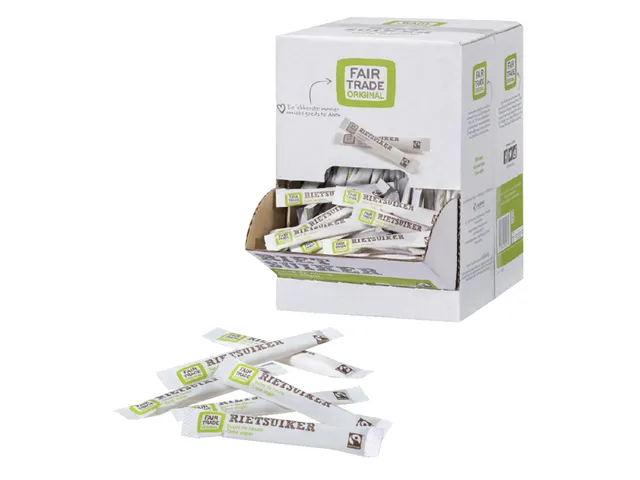 Rietsuikersticks Fairtrade Original 600 stuks