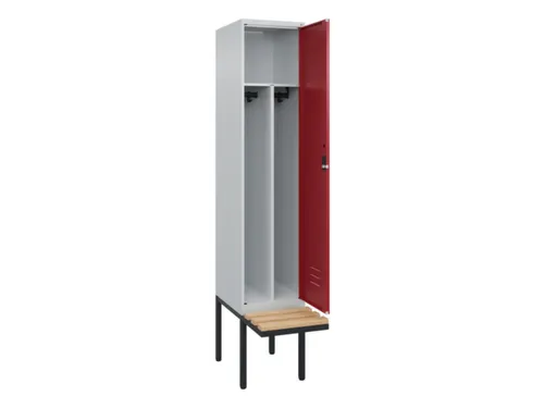 locker voor scheiding van kleding,HxBxD 2120x400x815mm,1vak
