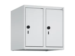 opzetkast,v. locker,2vak.,vak B 250mm,HxBxD 500x500x500mm,vleugeldeur - 1