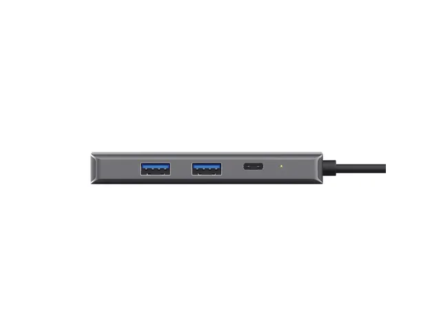 Adapter Trust Dalyx 6-in-1 USB-C multipoort grijs