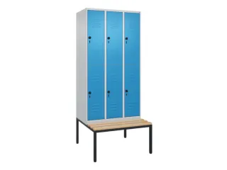 Dubbeldekse dekenkist,HxBxD 2120x900x815mm,3x2vak.,vak B 300mm - 1