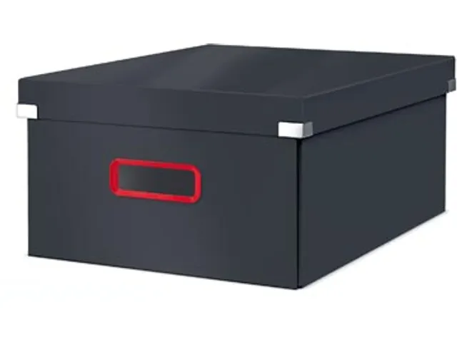 Cosy Click & Store grote opbergdoos grijs 85% gerecycled karton