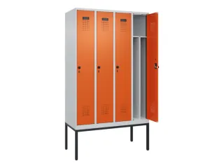 locker voor scheiding van kleding,HxBxD 2120x1200x500mm,4vak - 1
