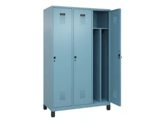 locker voor scheiding van kleding,HxBxD 1950x1200x500mm,3vak - 1