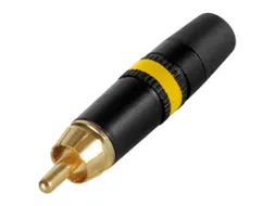 Rca-Stekker - Verguld - Gele Ring