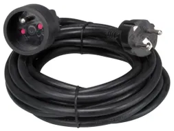 Verlengkabel - 5m - Zwart - 3G1.5 - Penaarde