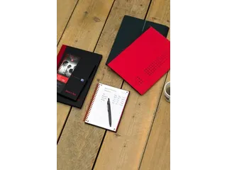 Notitieboek Oxford Black n' Red A4 96vel ruit 5mm zwart - 4