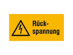 waarschuwings-combibord,Externe spanning,PVC,HxB 26x52mm