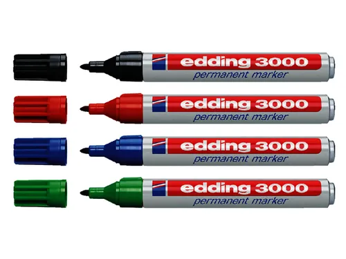 Viltstift edding 3000 rond rood 1.5-3mm