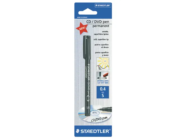 Marker Staedtler Lumocolor permanent CD/DVD 310 Zwart 0.4mm