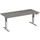Elektrisch ihv bureau,HxBxD 630-1280x1800x800mm,blad onyxgrijs