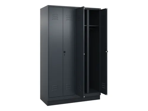 locker voor scheiding van kleding,HxBxD 1950x1200x500mm,4vak