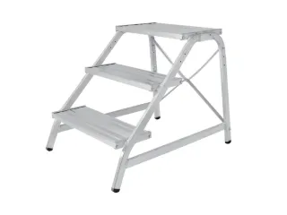 trap,bordes H 700mm,3trede(n),aluminium - 2