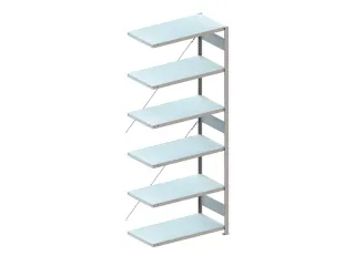 systeemstelling,aanbouwveld,CLIP,HxBxD 2500x1306x536mm,vakl. 230kg - 1