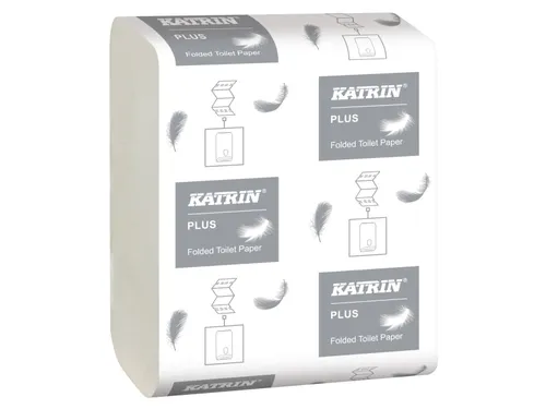 Katrin 56156 Plus toiletpapier Vouw 2-laags Wit Pak 40 Pak