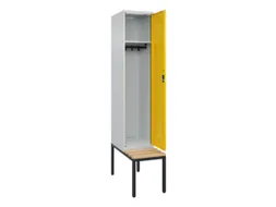 locker met bank,HxBxD 2120x400x815mm,1vak,vak B 400mm,cilinderslot