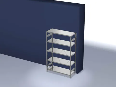 systeemstelling,grondveld,HxBxD 2000x1360x535mm,vakl. 230kg