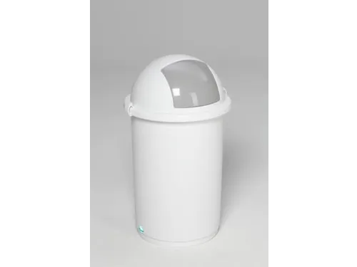 Afvalverzamelaar Kunststof 50 Liter 760 x 410 mm Inworpklep Wit