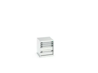 ladekast HxBxD 600x525x650mm 4laden romp RAL7035 front RAL7035 - 7