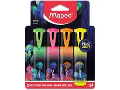 Markeerstift Maped Deepsea Paradise set à 4 kleuren