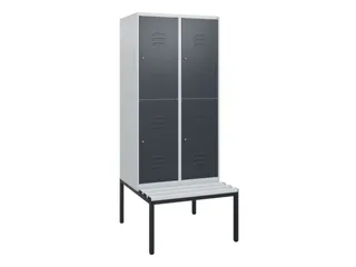 Dubbeldekse dekenkist,HxBxD 1950x800x815mm,2x2vak.,vak B 400mm - 1