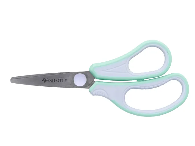 Kinderschaar Westcott Gripeeze 14cm pastel blauw spitse punt