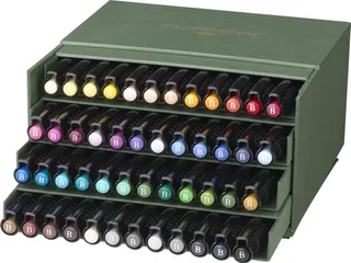 Tekenstift Faber Castell Pitt Artist Pen Brush 48 delig studiobox - 1